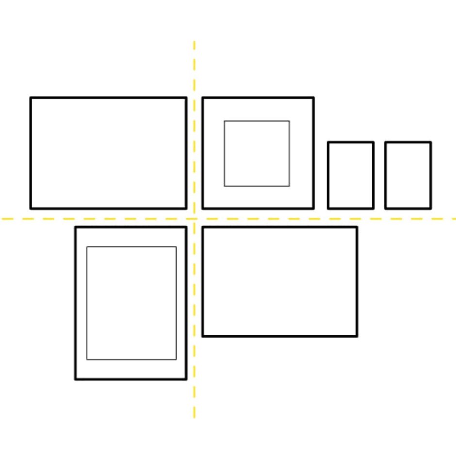 Квадратная рамка на стене