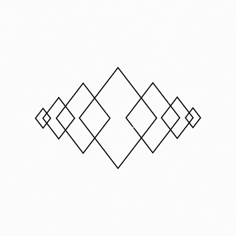 Рисунок на стене линии