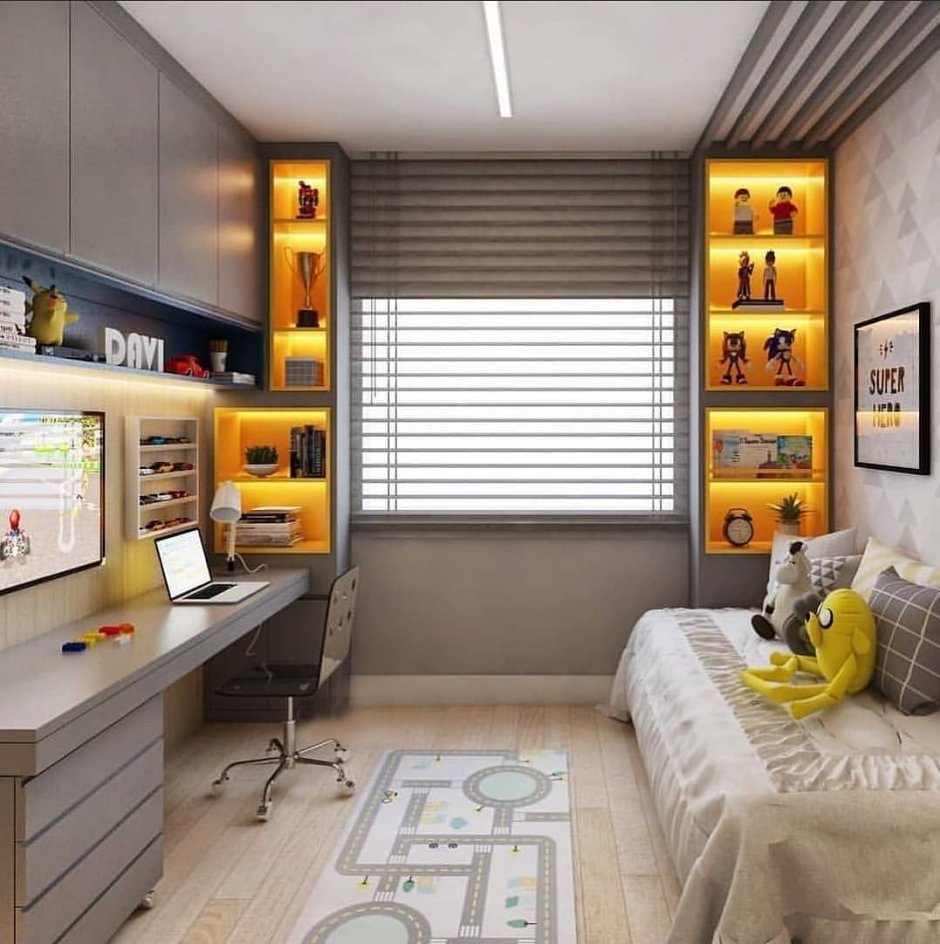 Маленькая подростковая комната для мальчика