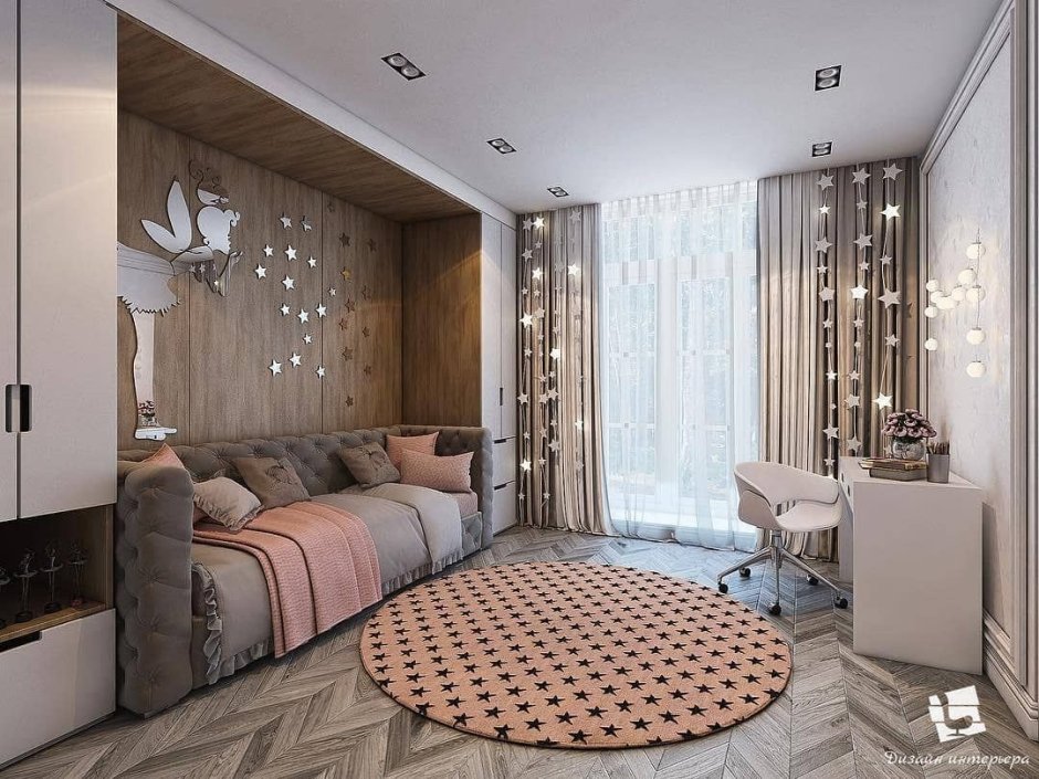 Интерьер комнаты для девочек подростков мода 2021