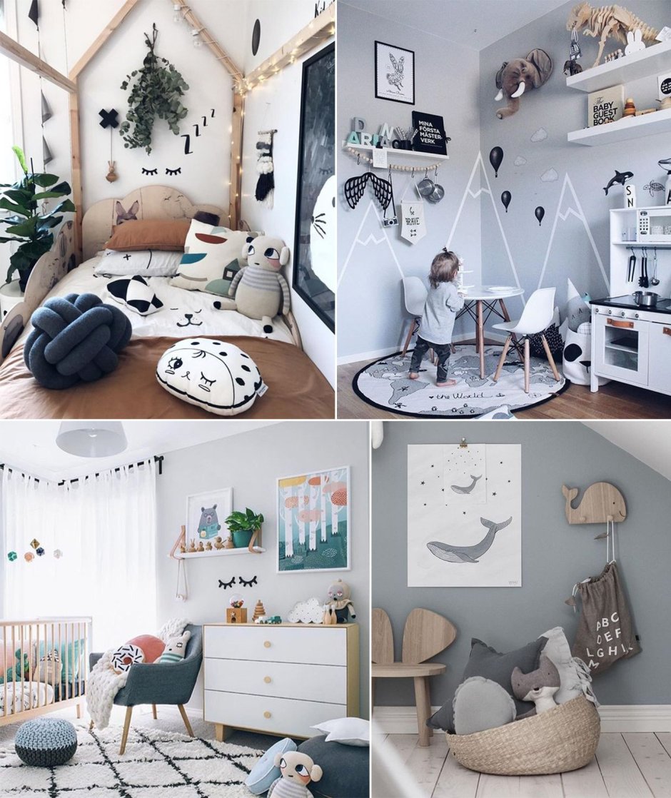 Сканди стиль в детской