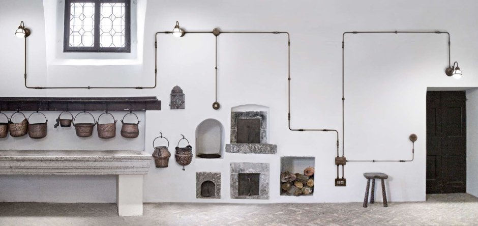 Внешняя проводка в интерьере