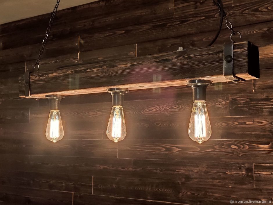 Люстра лофт геометричная