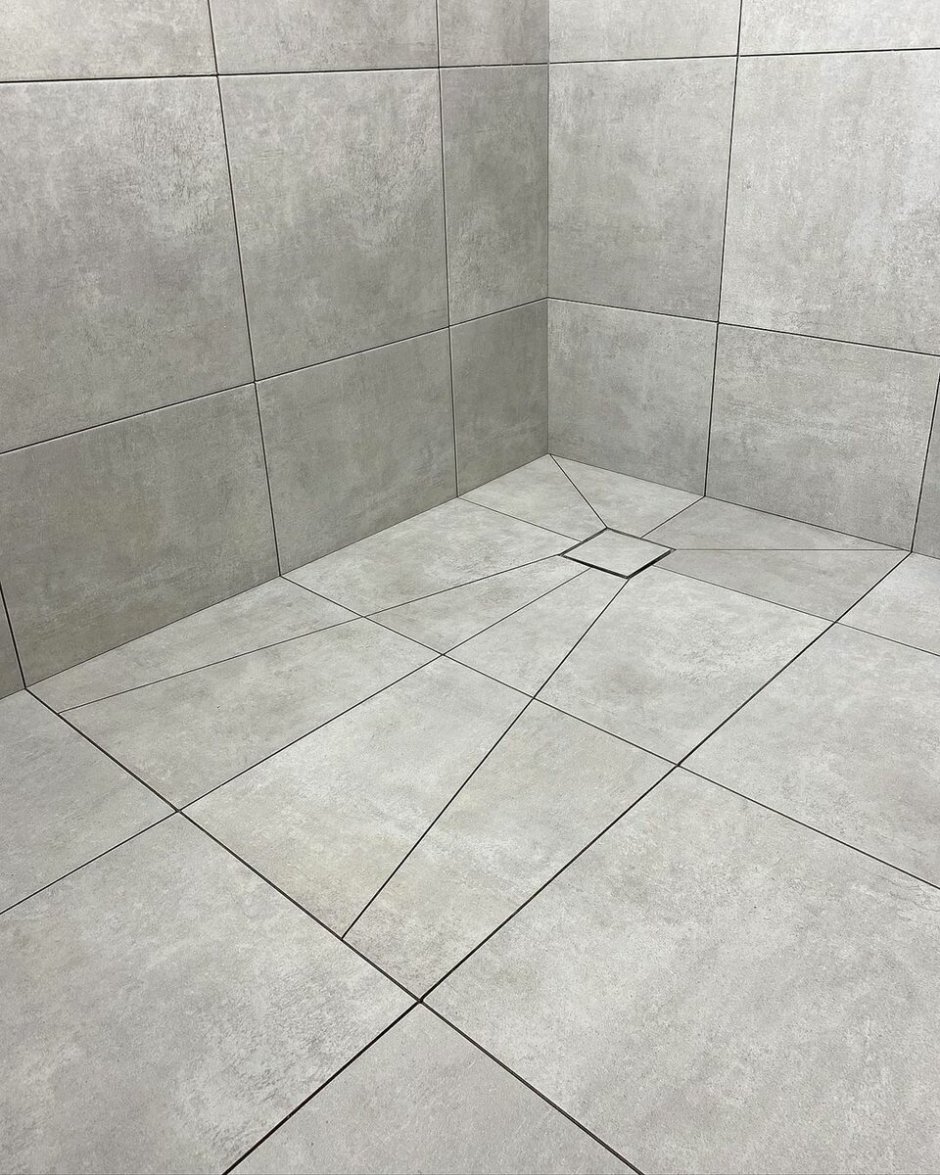 Плитка 600х600 с разуклонкой к трапу