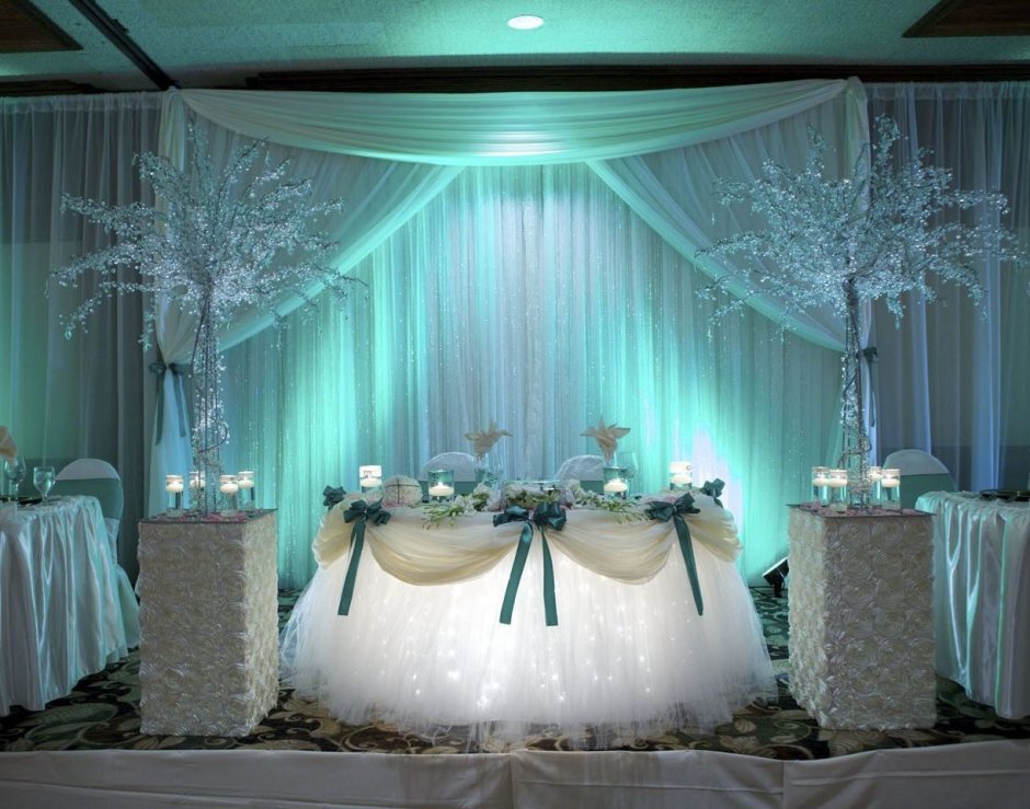 Украшение свадебной зоны