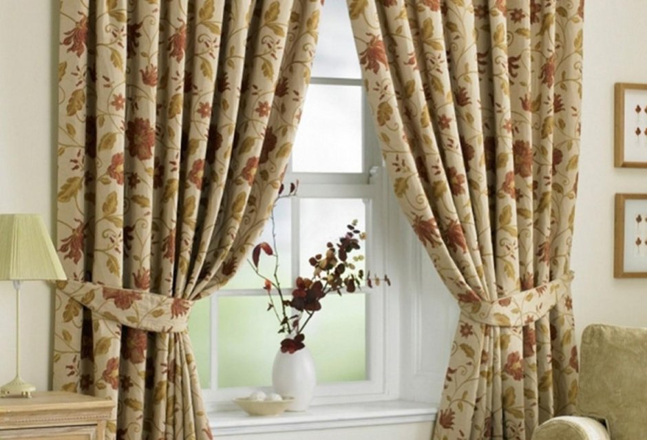 Шторы из гобелена в интерьере