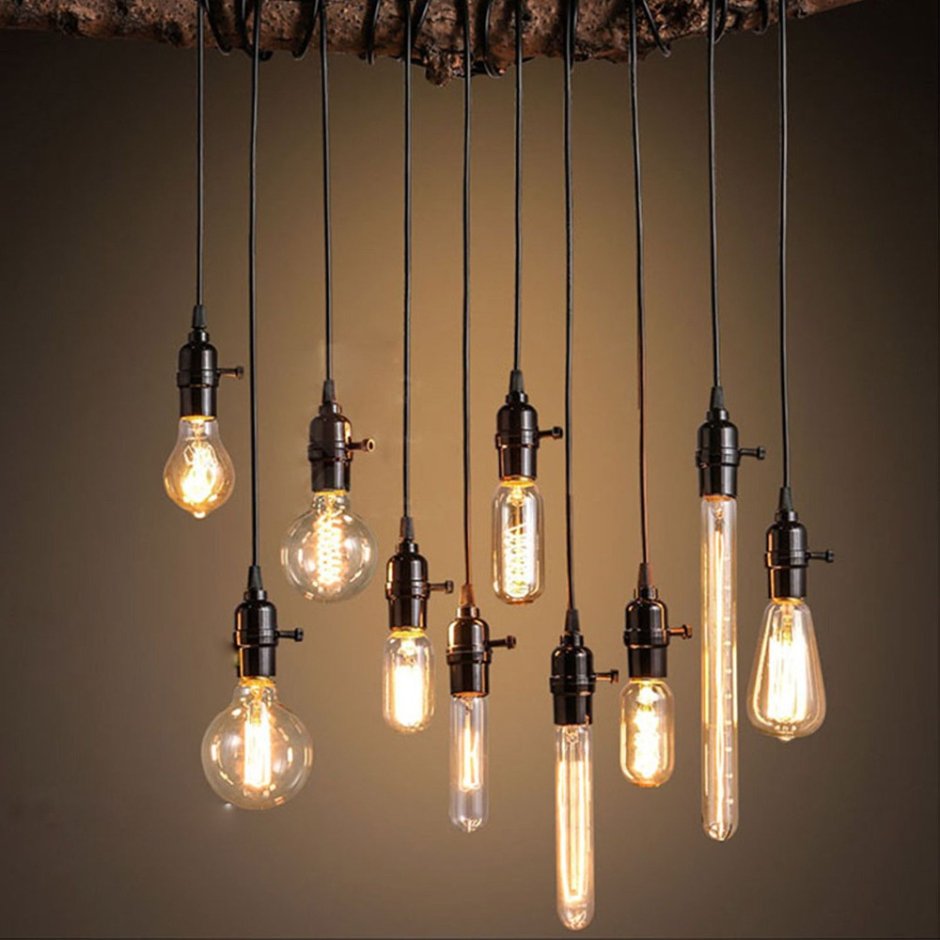 Светильник лампы Эдисона лофт