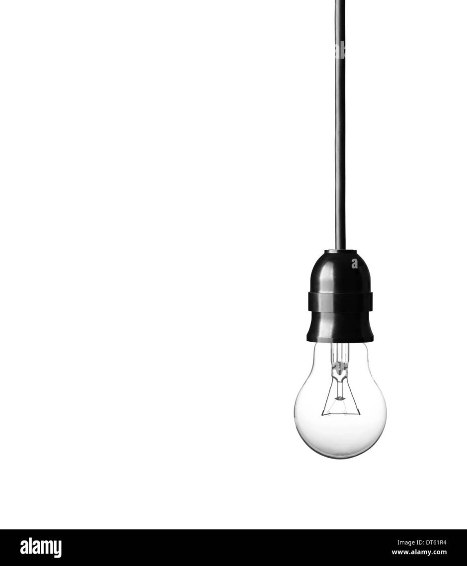 Лампочка висит на проводе