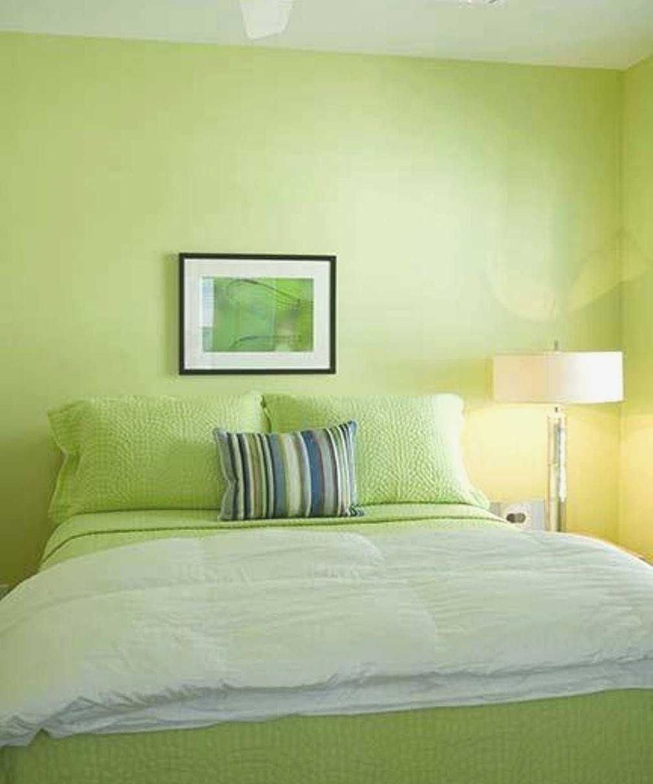 Светло салатовые стены