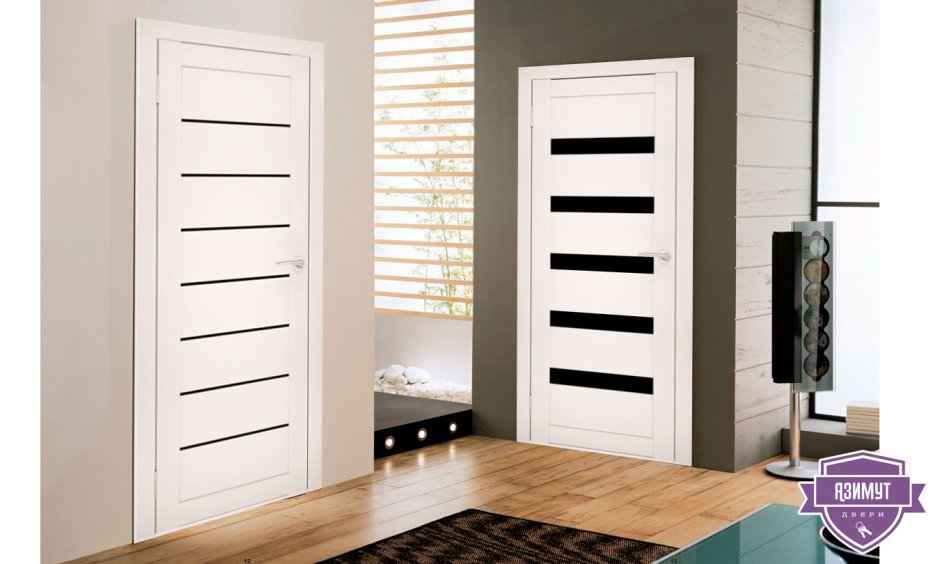 Двери с полосками межкомнатные