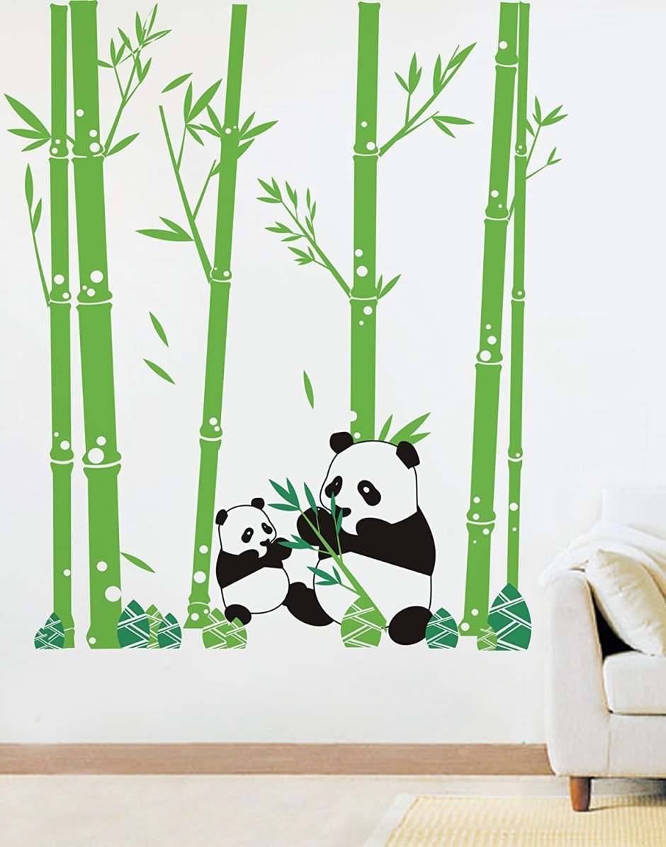 Роспись стен бамбук