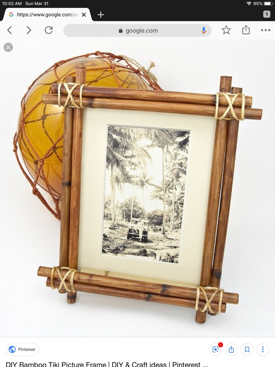 Бамбуковая рамка для картины