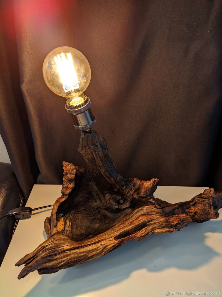 Лампа из коряги