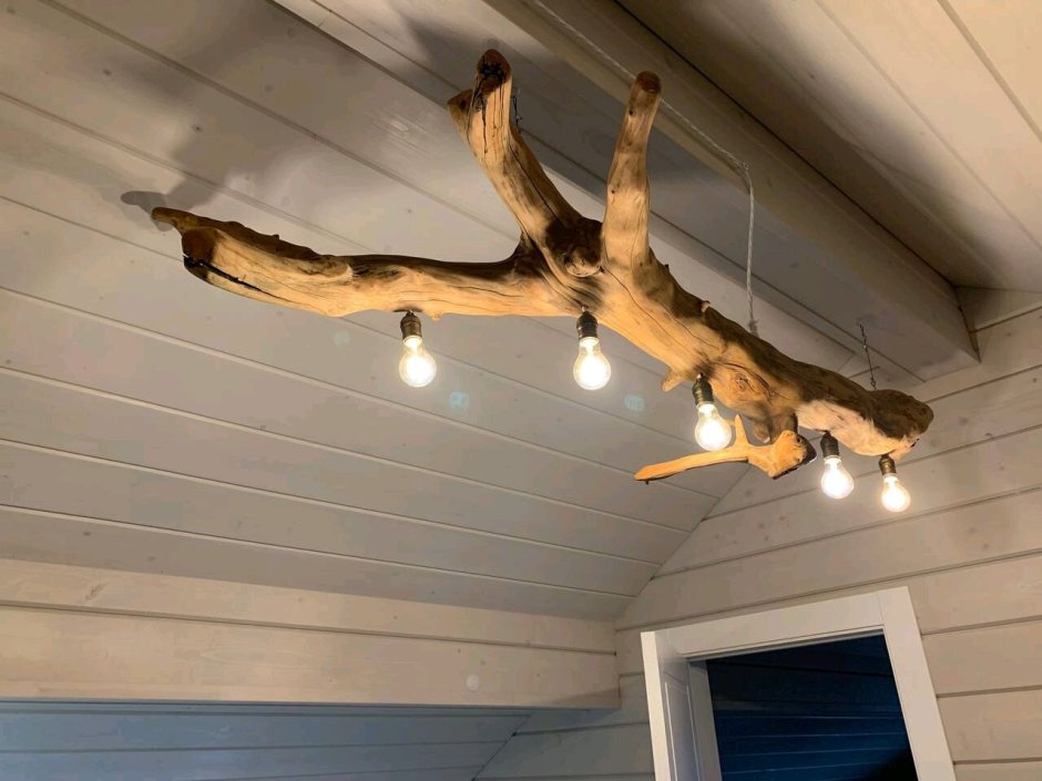 Люстра из коряги