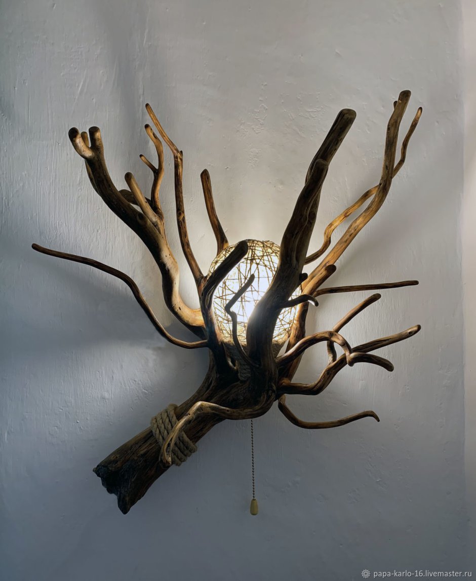 Торшер из коряги