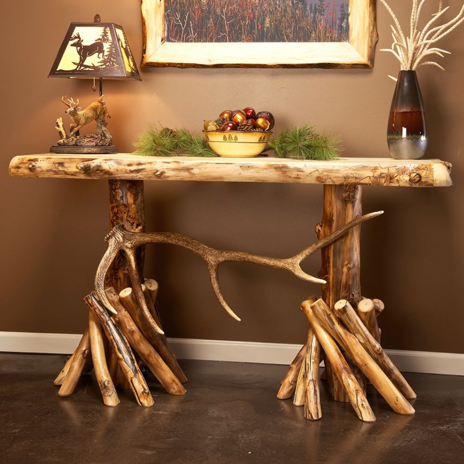 Столик из веток