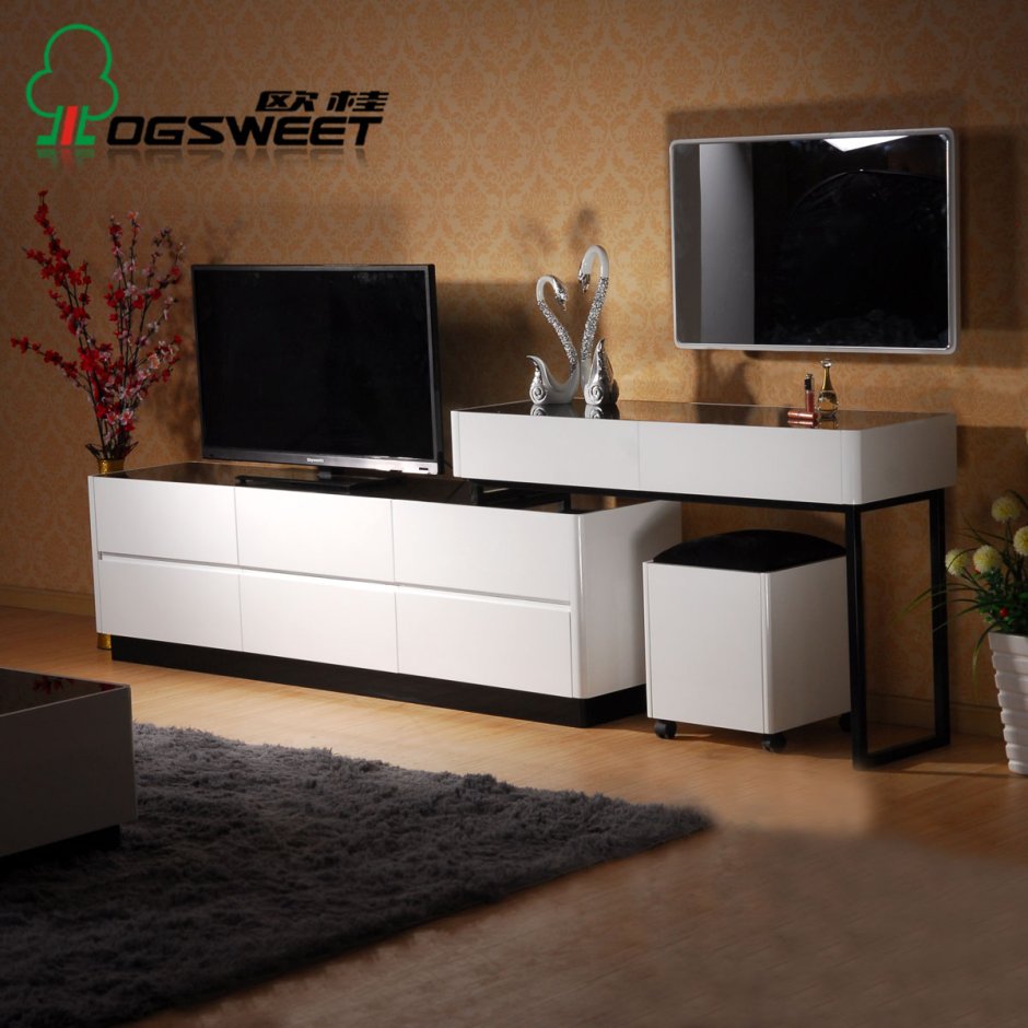 Хайтек тумба под ТВ 1400мм импор