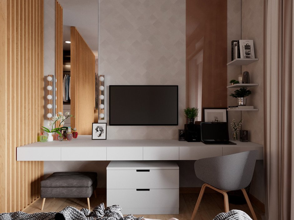 Туалетный столик с рабочей зоной