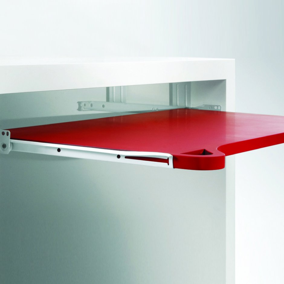 Крепление выдвижной полки для клавиатуры