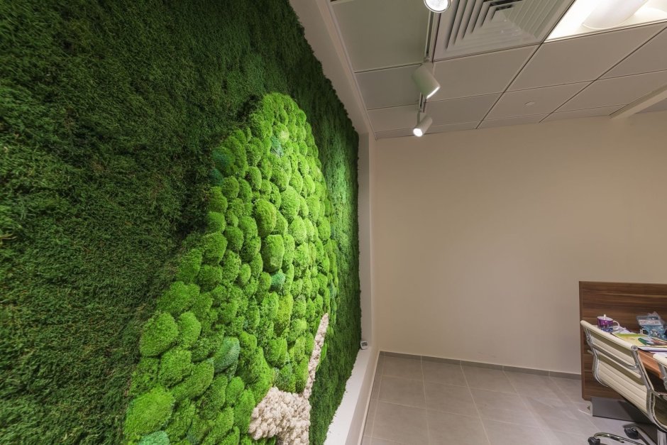 Искусственный мох для декора