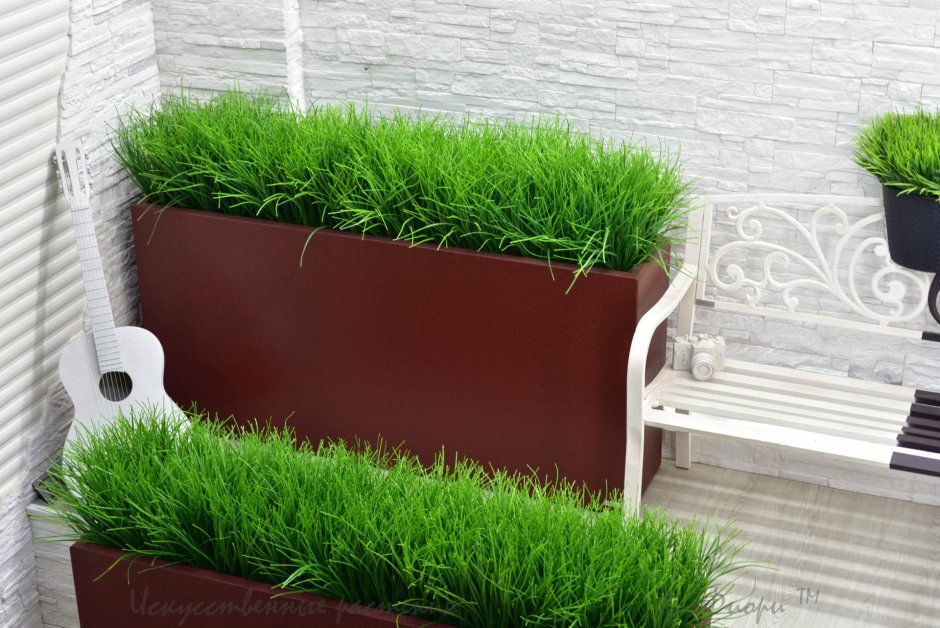 Искусственная изгородь на балкон