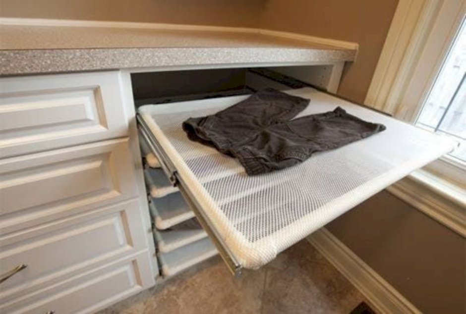 Встроенная сушилка для белья в шкаф выдвижная