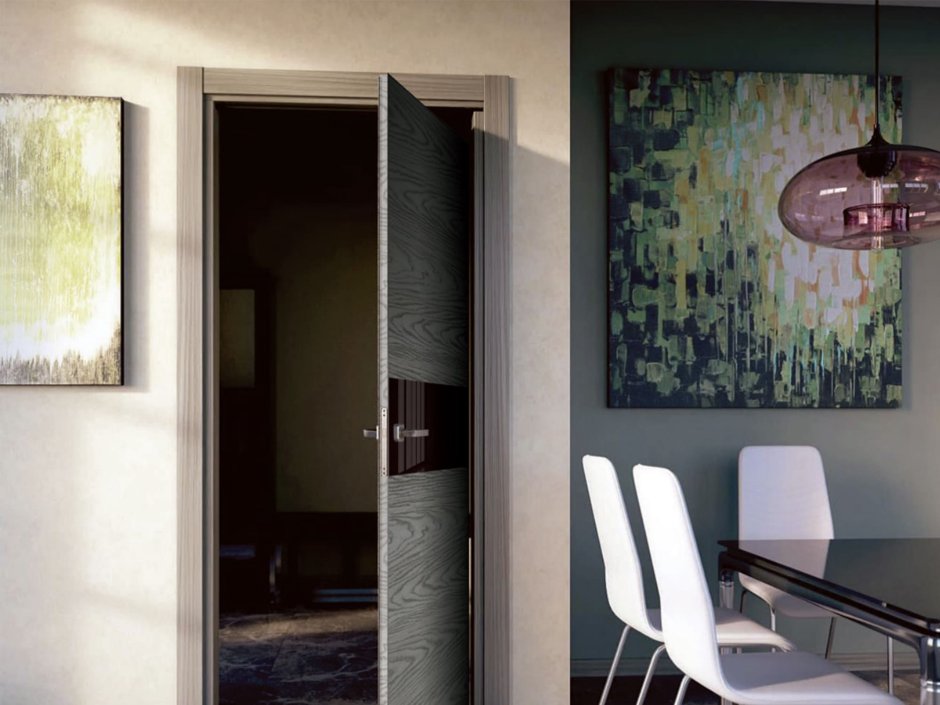 Складная дверь в интерьере