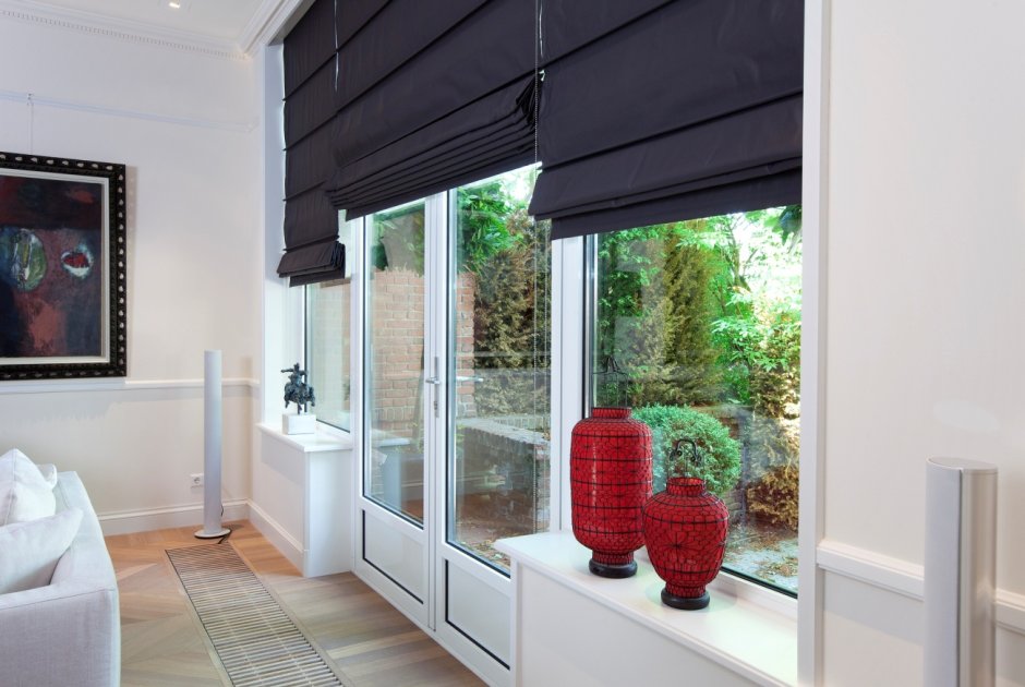 Шторы в гостиную на трехстворчатое окно