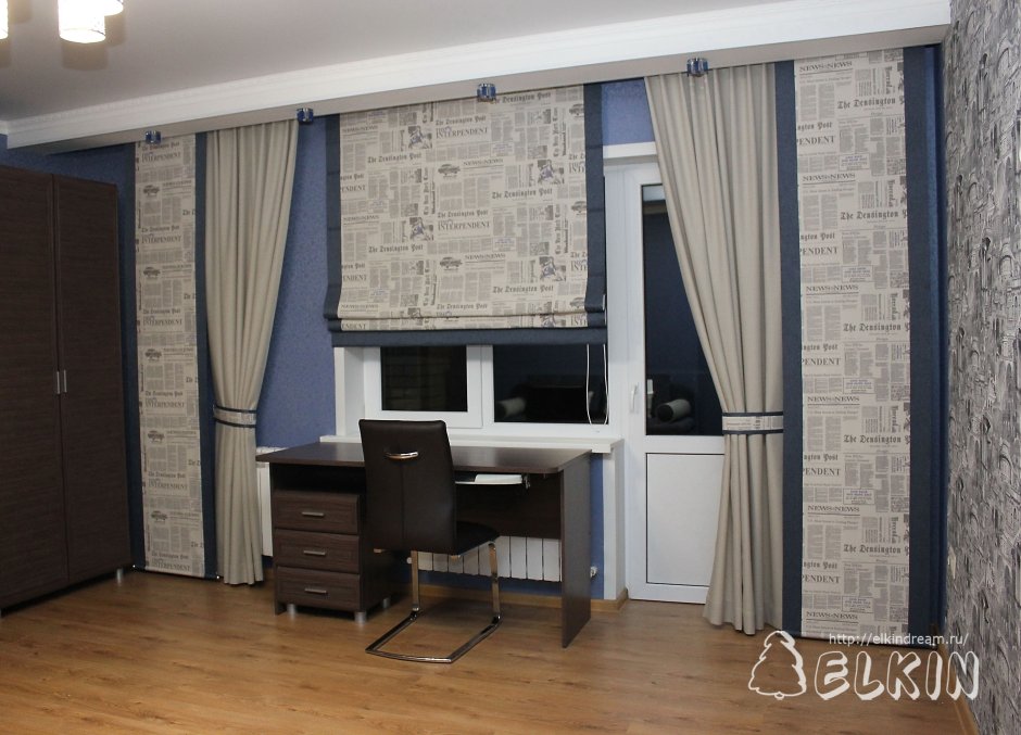 Римские шторы на лоджию