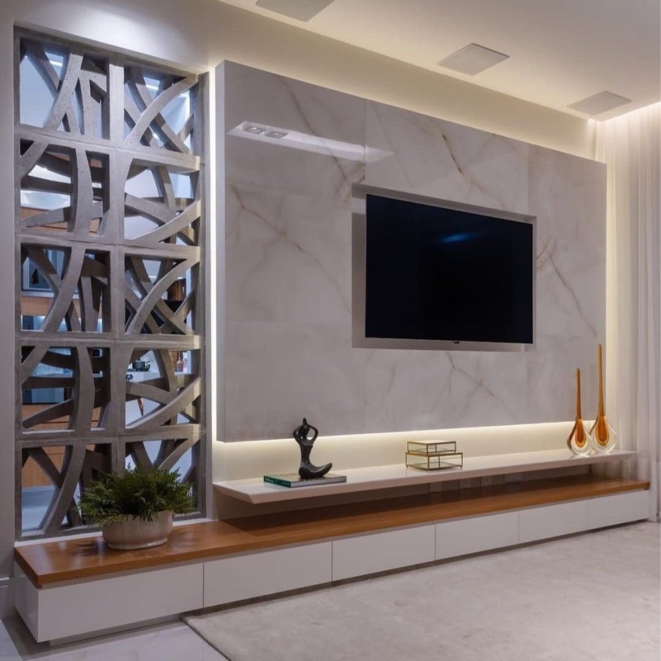 Подсветка стены с телевизором