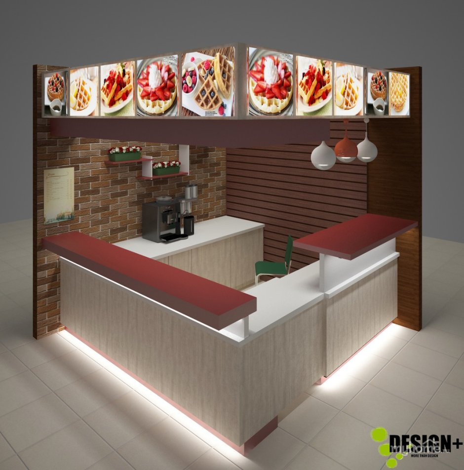 Интерьер фаст фуд кафе