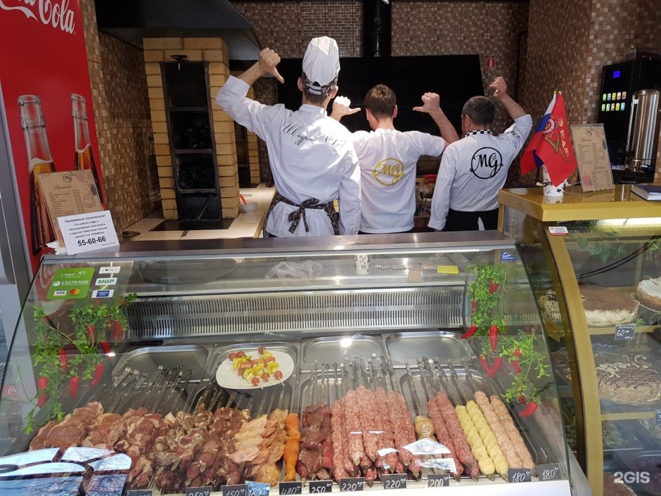 Ассортимент шаурмичной