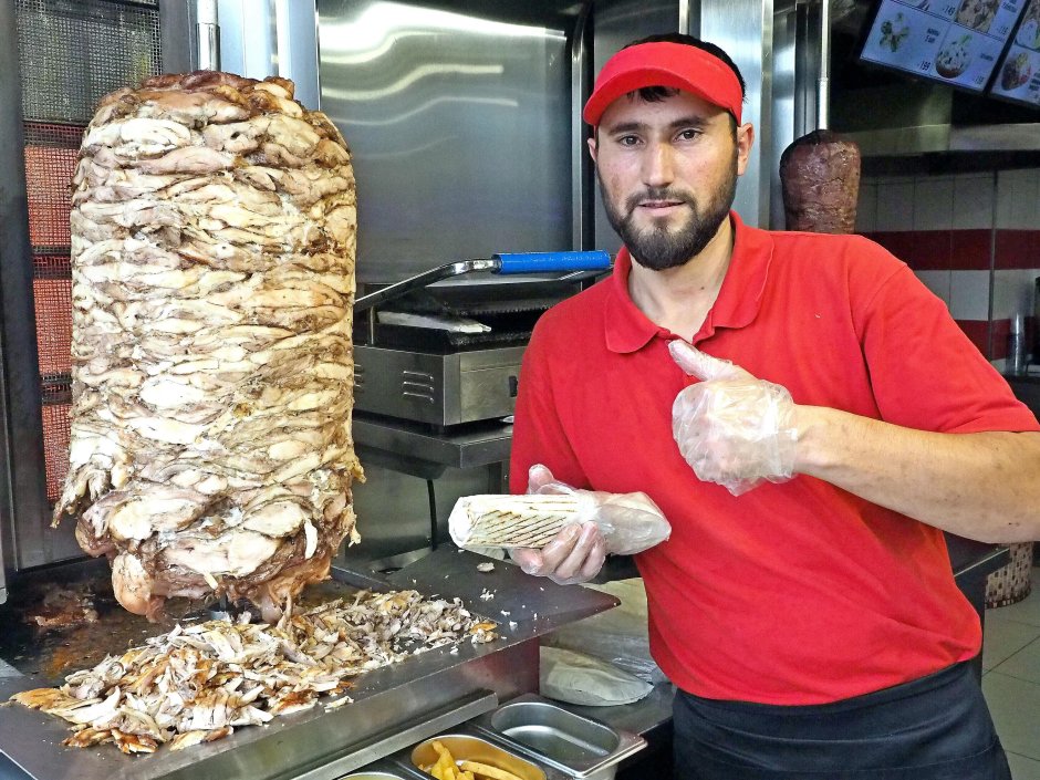 Готовка шаурмы