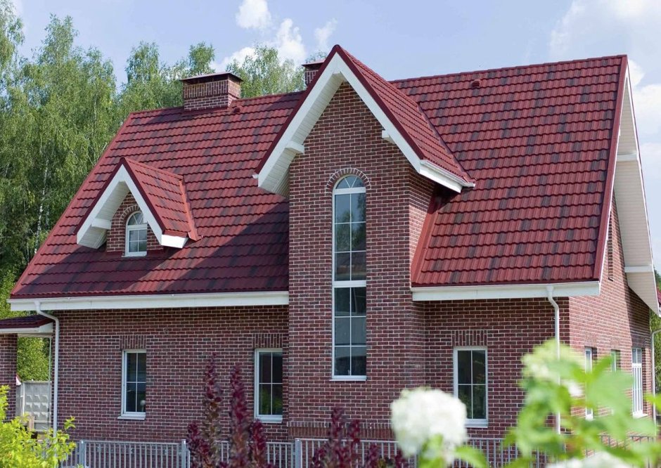 Композитная черепица Metrotile METROBOND красный