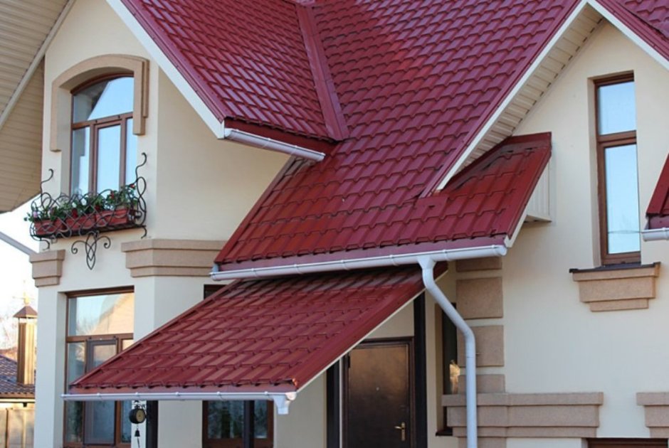 Металлочерепица Каскад красное вино