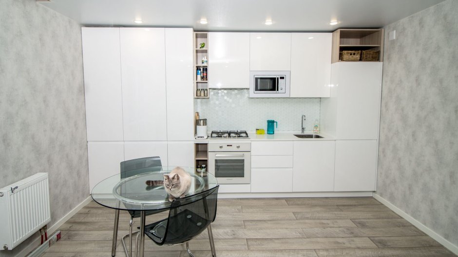 Кухня гостиная с котлом