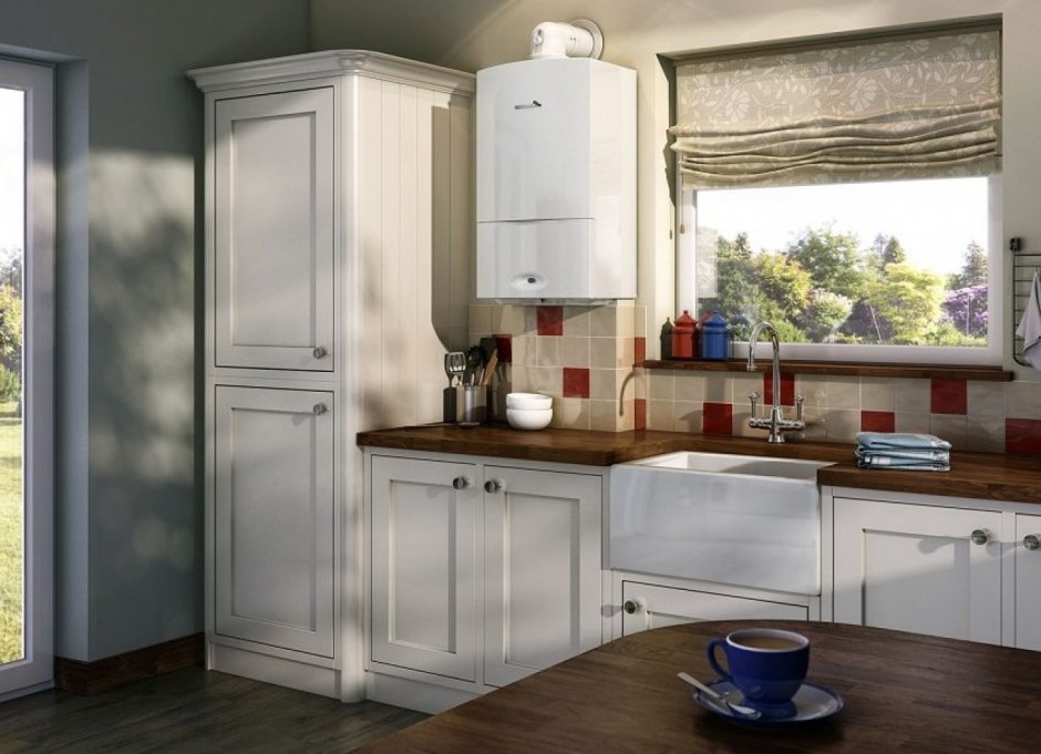 Настенный котел на кухне