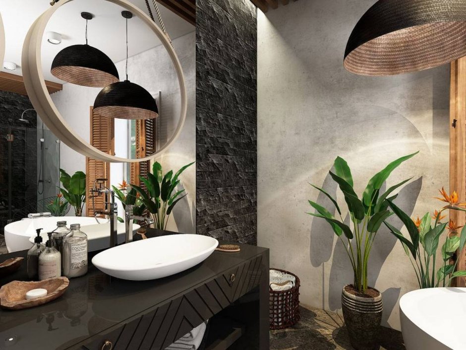 Ванна в стиле Бали