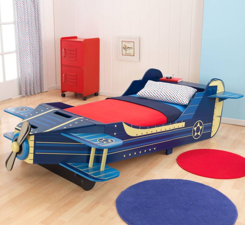 Детская кроватка kidkraft самолет