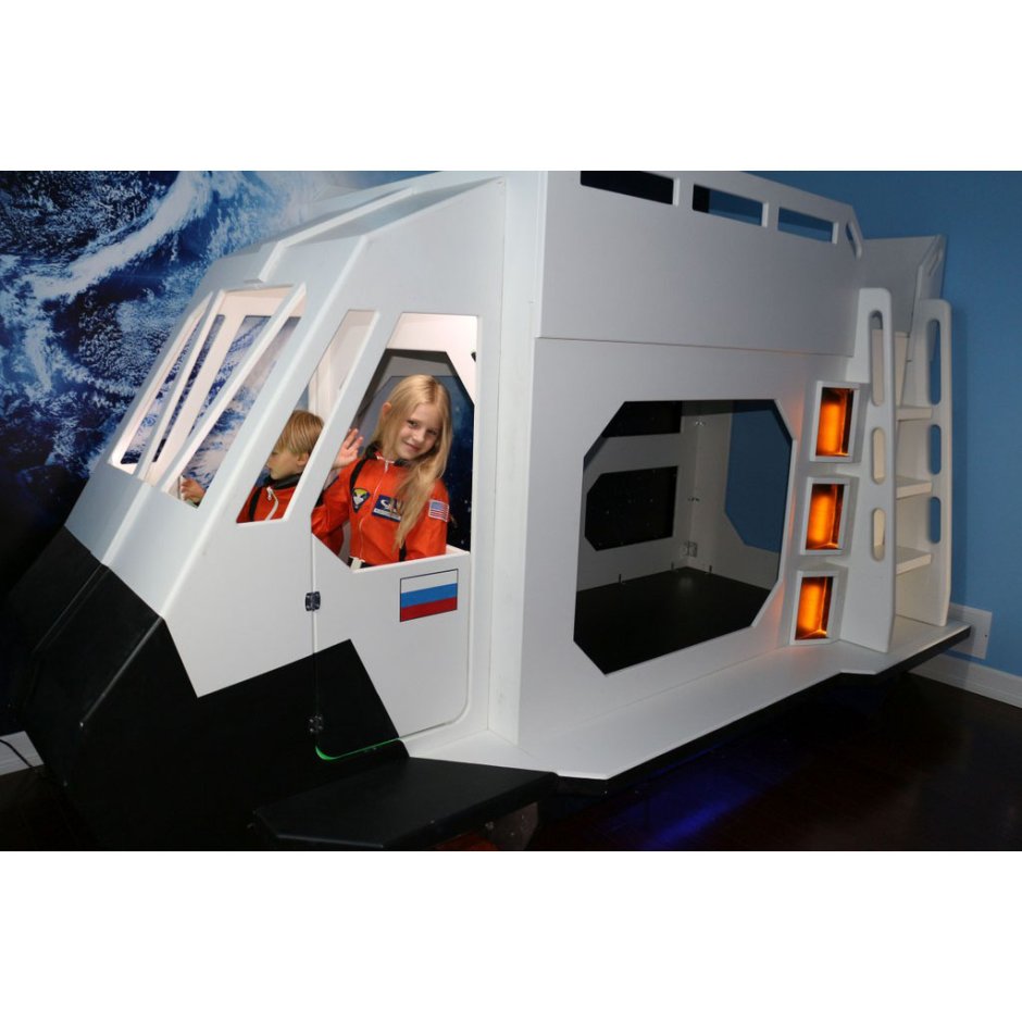 Детская кровать космический корабль