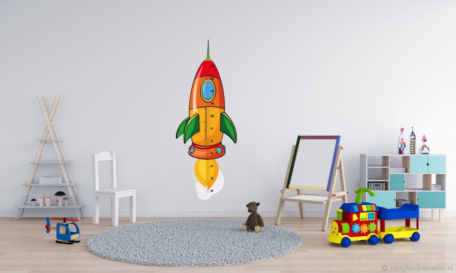 Детская комната ракета