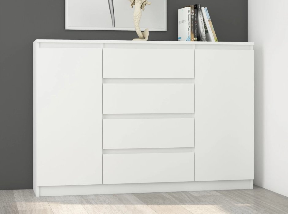 Комод Марко белый глянец