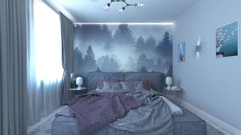 Комната в стиле леса