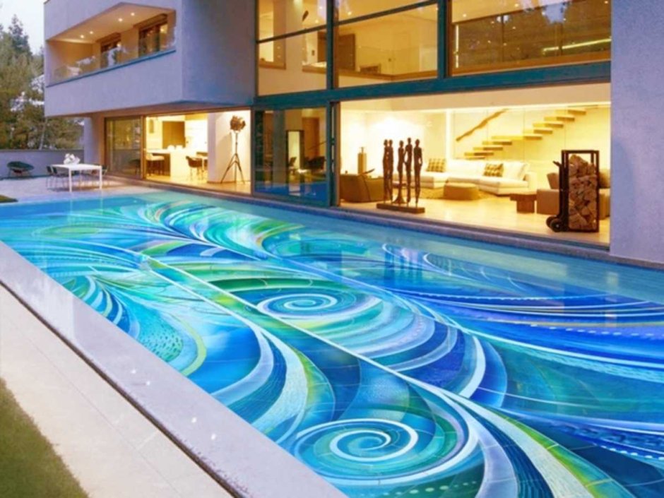 Красивая плитка для бассейна