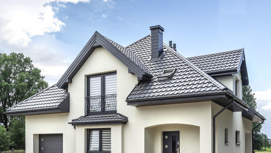 Металлочерепица серая