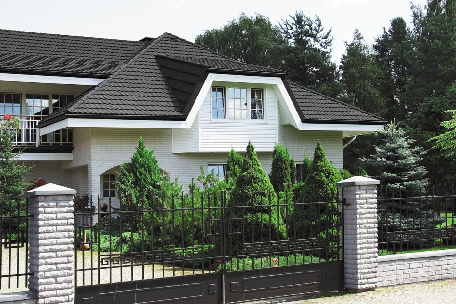 Металлочерепица серая