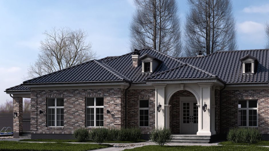 Фасады одноэтажных домов