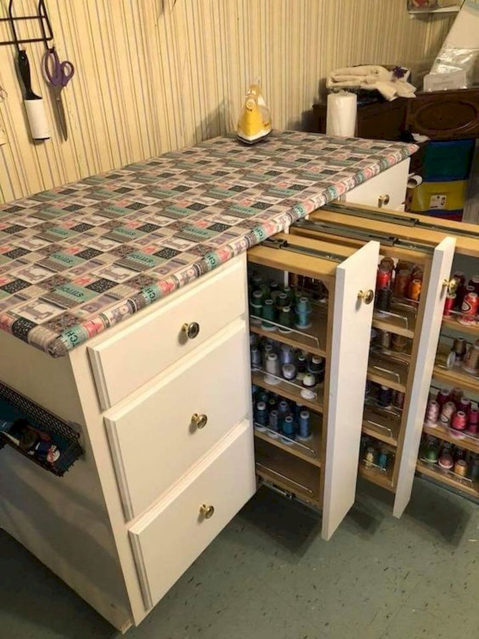 Мебель для швейного уголка в квартире