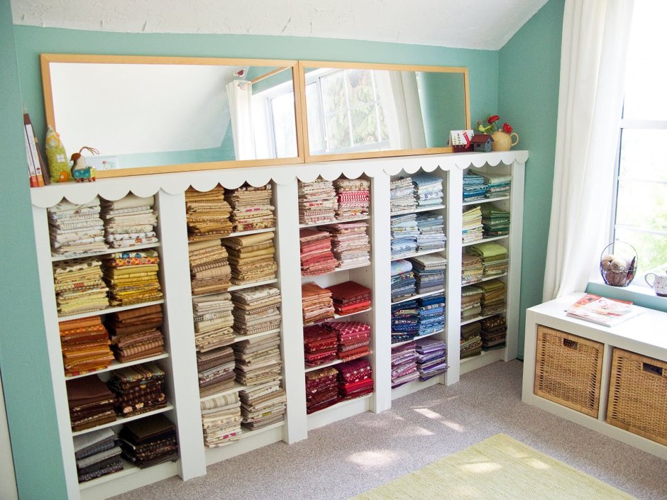 Стеллаж для швейной мастерской