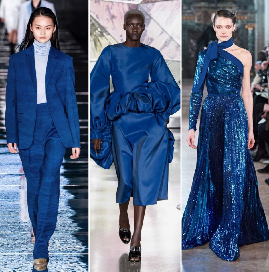 Мода в синем цвете